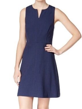 Kenzie Sleeveless  Navy A-Line Dress